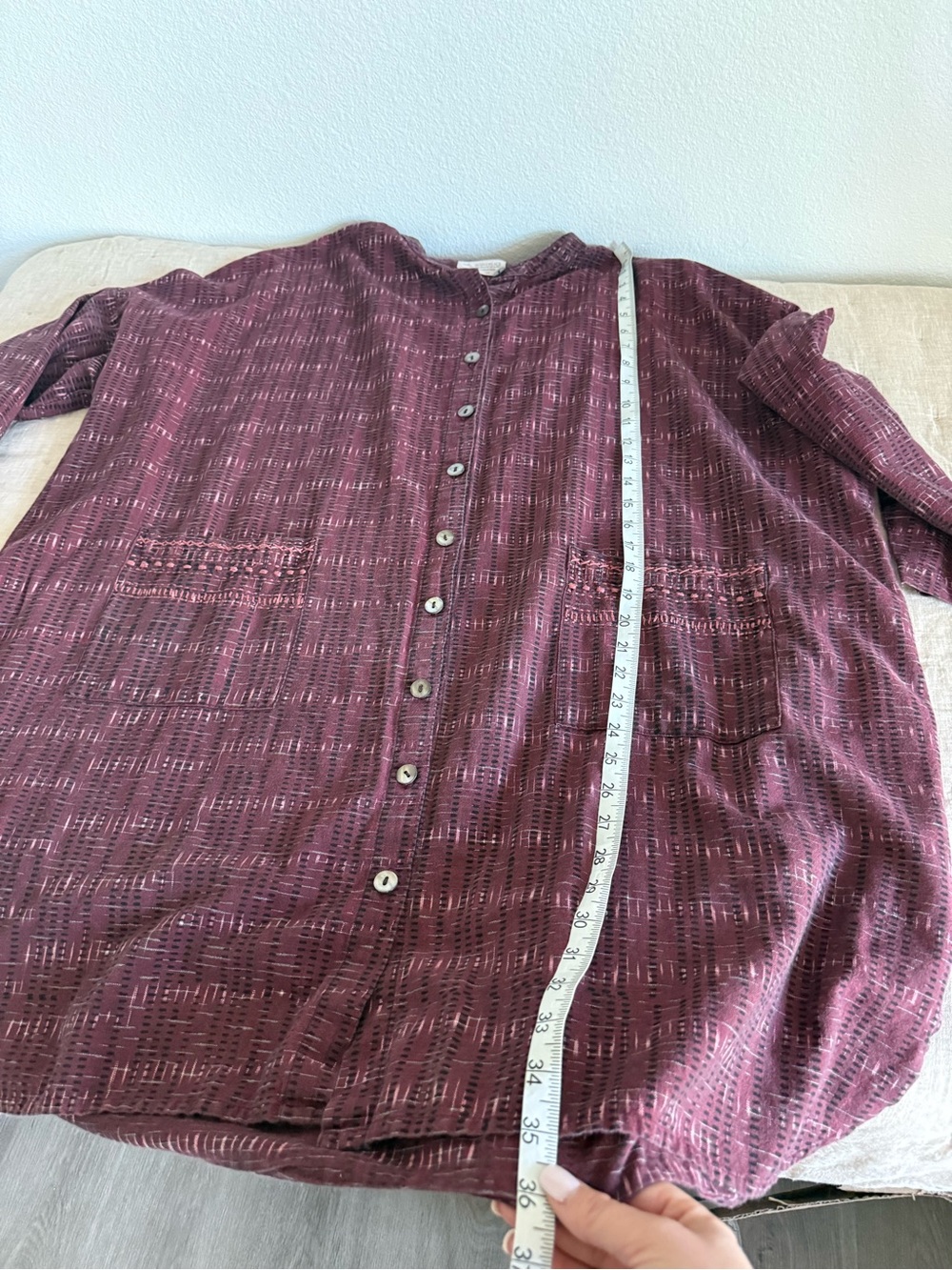 Marketplace Handwork of India Oversized Boho Shirt Tunic Size 1X - Picture 14 of 14